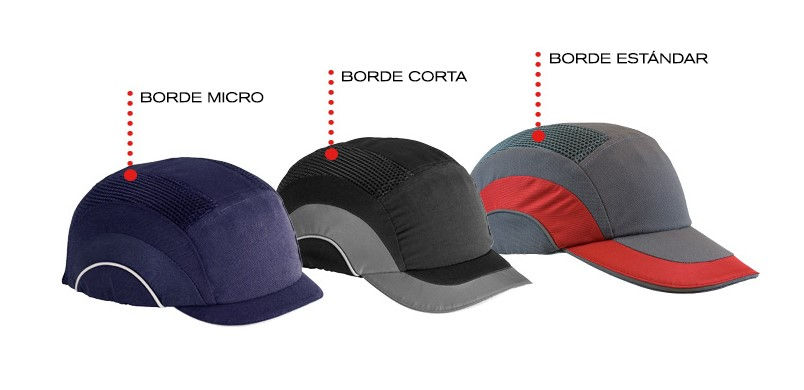 Miniatura: : Gorra a prueba de golpes de alta visibilidad estilo béisbol, con forro protect