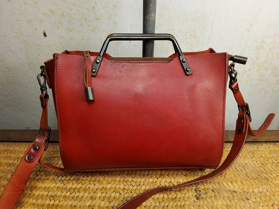 ภาพขนาดย่อ: กระเป๋าถือสะพายหนังแท้วิลเทจ