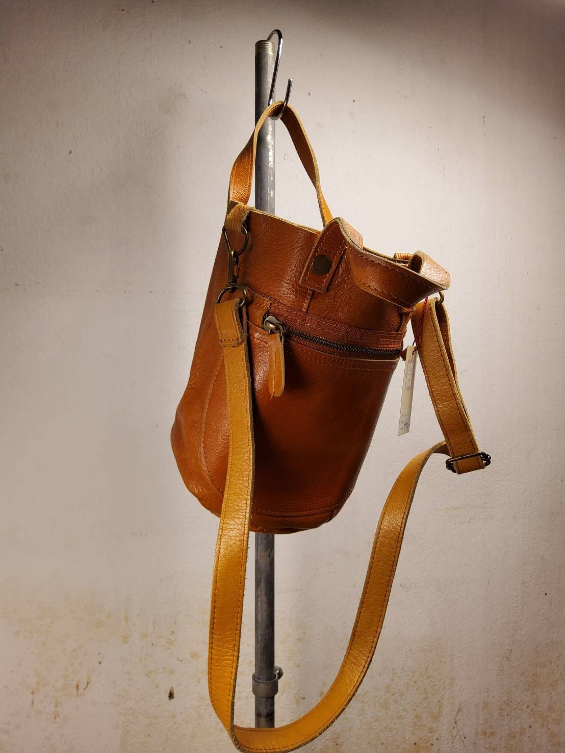 กระเป๋าถือหนังแท้วิลเทจ