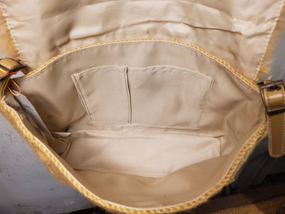 ภาพขนาดย่อ: กระเป๋าถือสะพายขนแท้