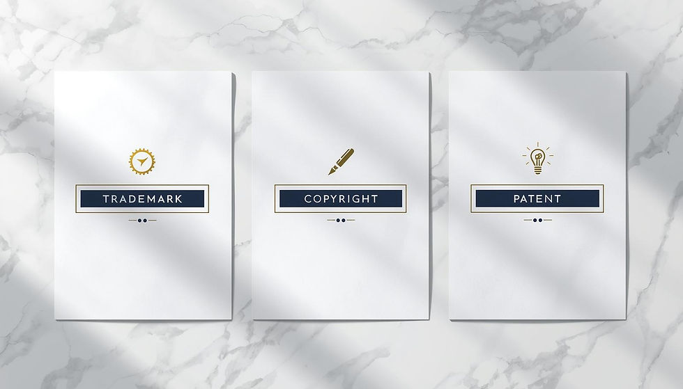 trademark, copyright, patent