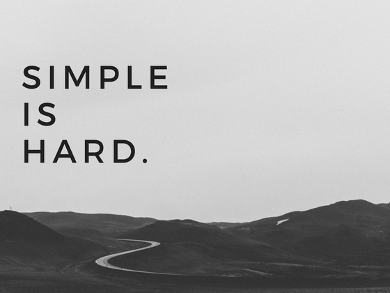 Simple Is Hard