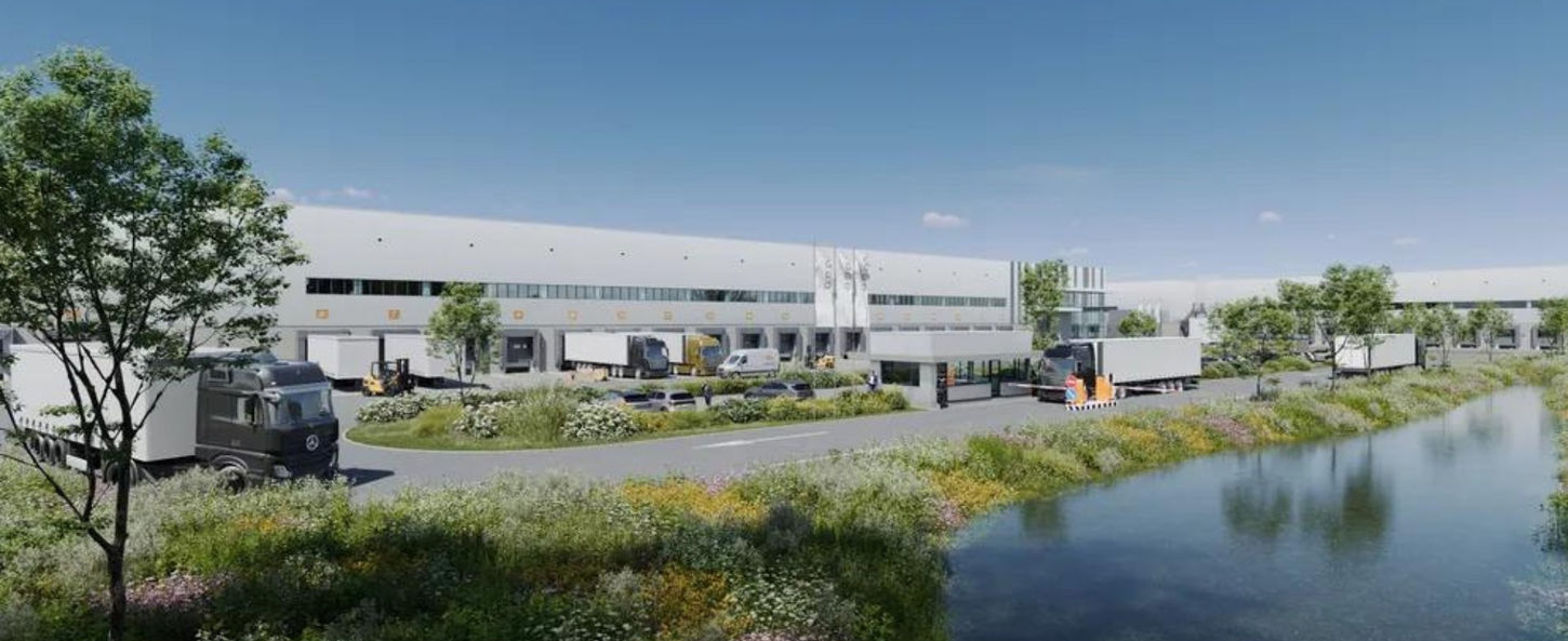 Entrepôt écoresponsable près de Vilvoorde, gestion énergétique et recharge pour véhicules électriques