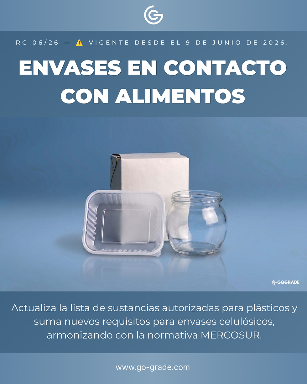 Código Alimentario Argentino - envases - consultora alimentaria