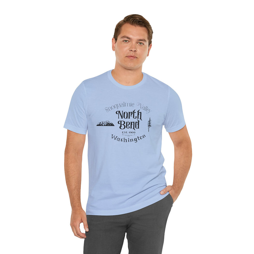 Thumbnail: North Bend Washington Tee — Scenic Mountain Vintage Travel Shirt
