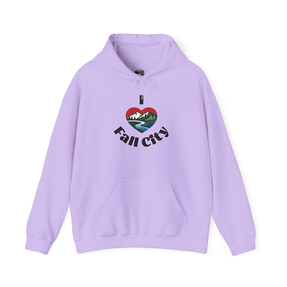 Thumbnail: I Heart Fall City Hoodie – Cozy Autumn Mountain Pullover