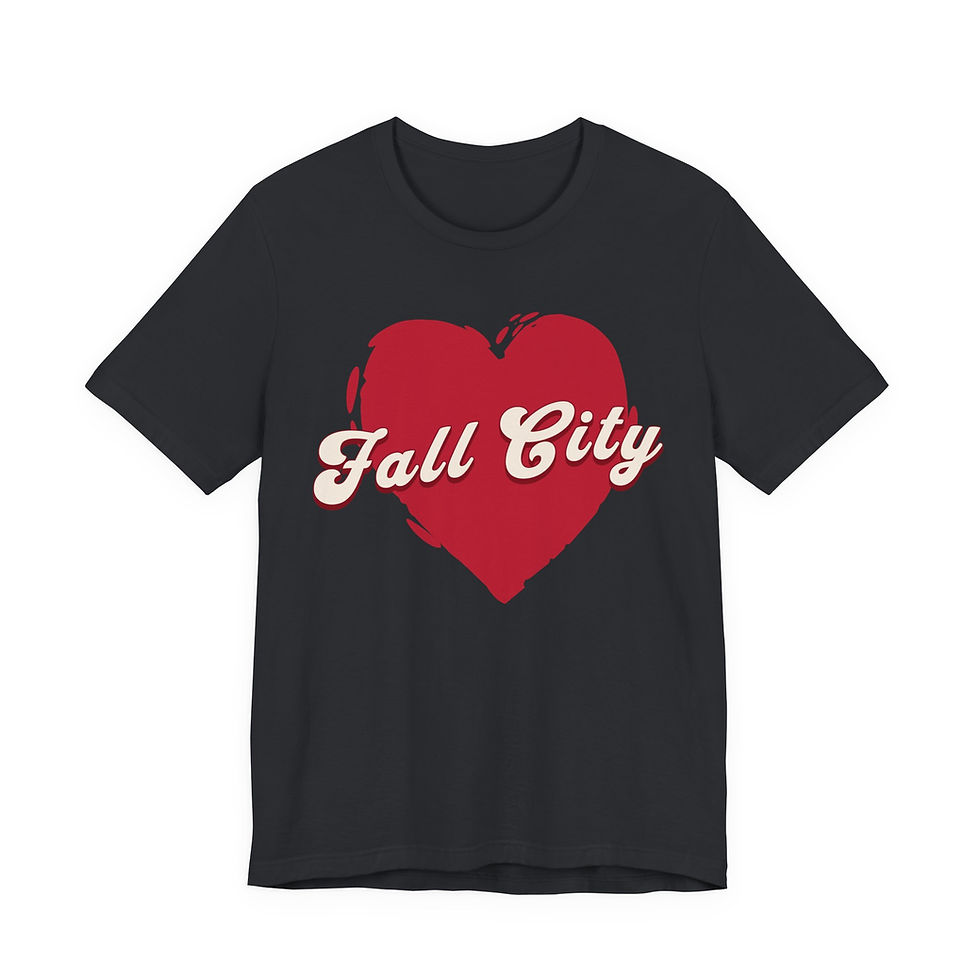 Thumbnail: Fall City Heart Tee – Retro Script Autumn T-Shirt
