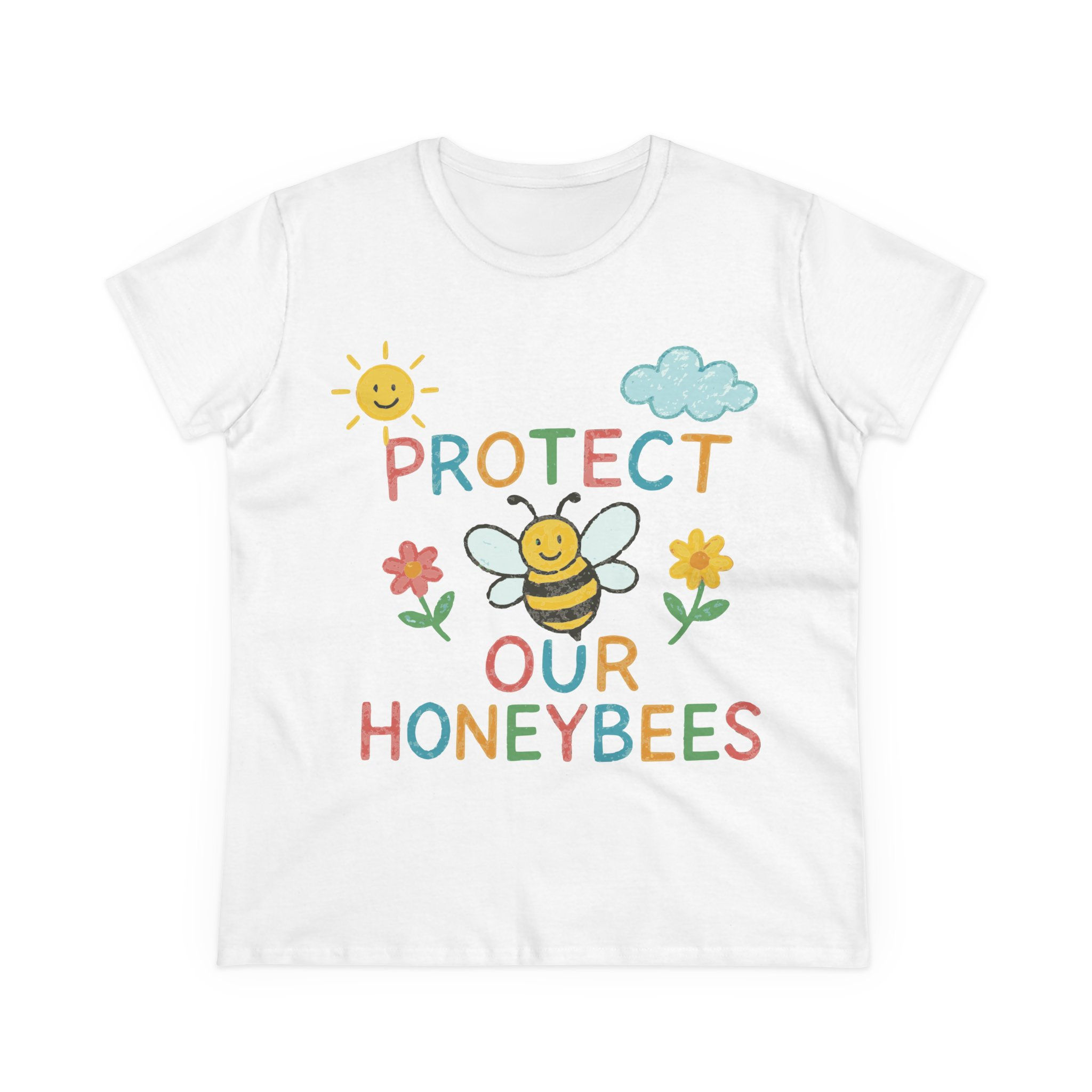 Protect Our Honeybees Tee — Cute Bee Conservation Women's T‑Shirt