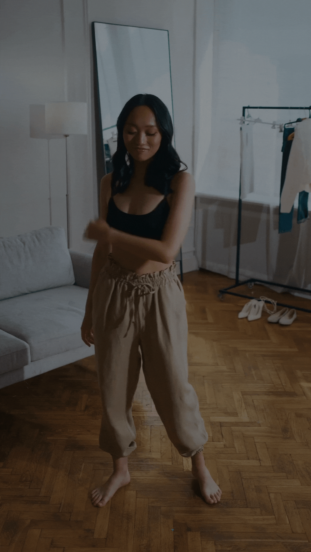 Brown Minimalist Fashion Clothing Outfit Of The Day TikTok Video (1).gif