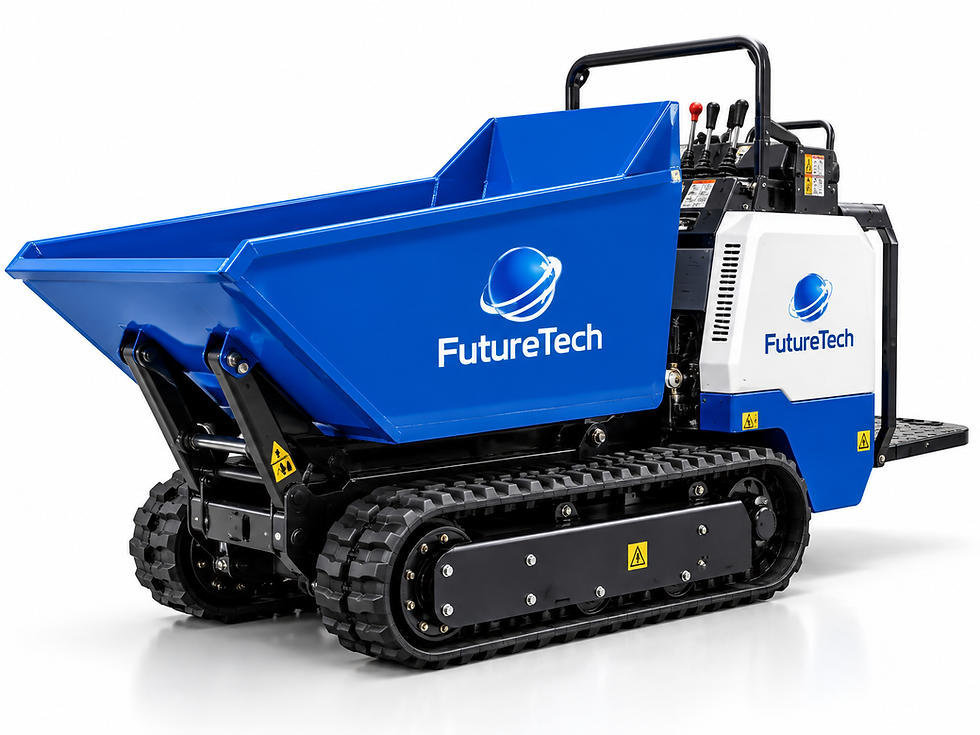 Mini dumper FutureTech per trasporto materiali in cantier