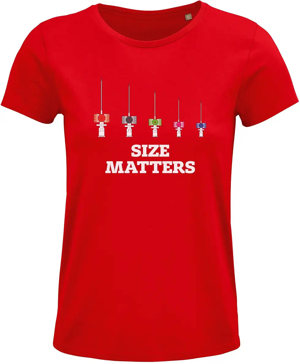 Miniaturbild: T-Shirt „Size Matters“ – Damen