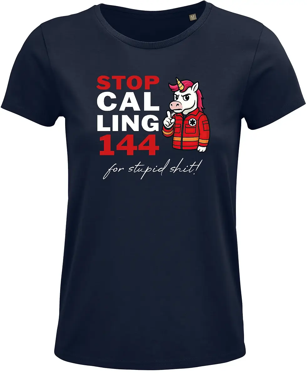 Miniaturbild: T-Shirt „Stop Calling“ – Damen
