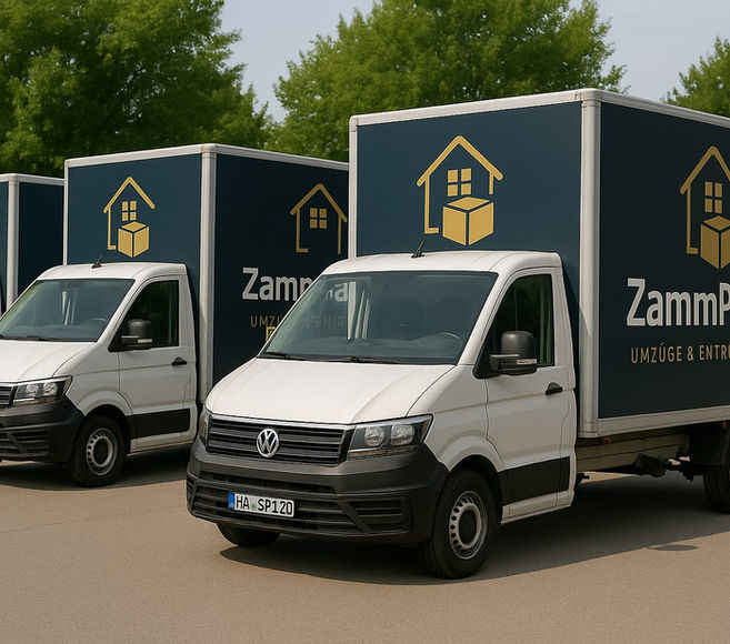 Einzelner ZammPacken-Transporter bereit für den Einsatz