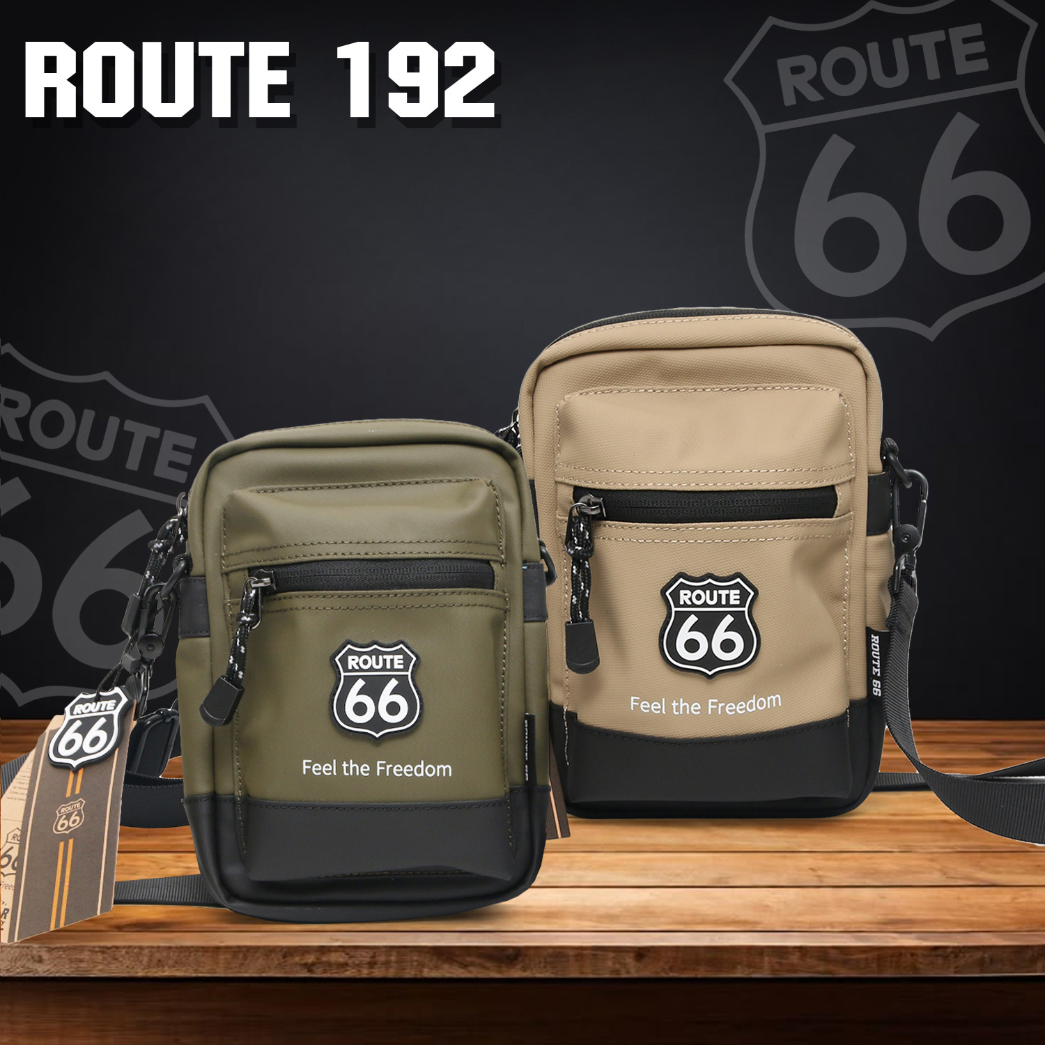ROUTE 66 Mini Shoulder Bag กระเป๋าสะพายใบเล็ก Model. 192