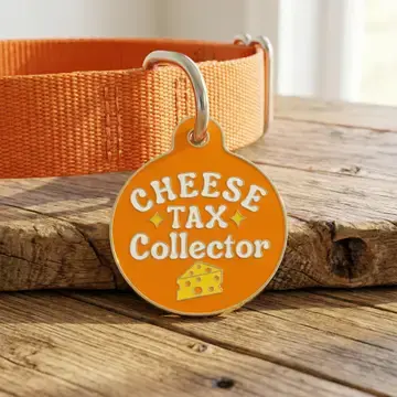 Thumbnail: Cheese Tax Collector Pet ID ~ Bad Tags