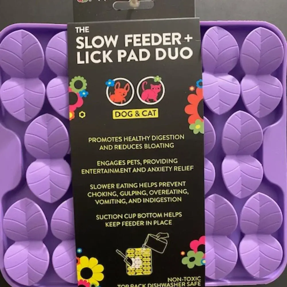 Slow Feeder + Lick Pad Duo ~ Spunky Pup