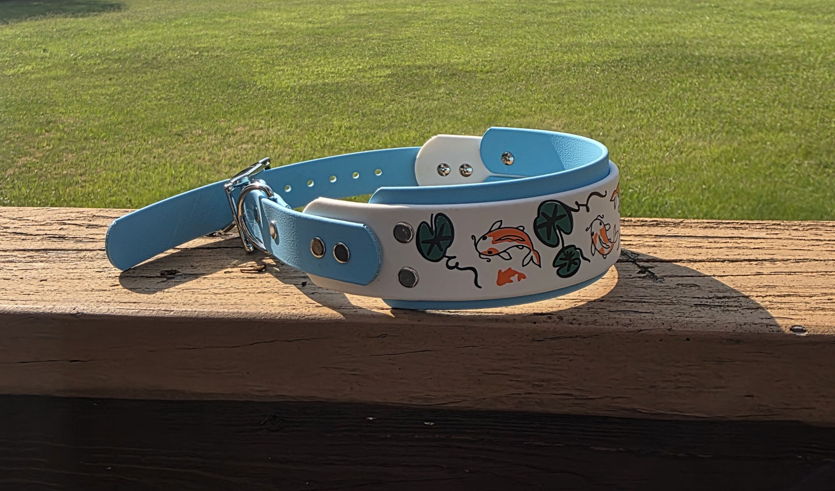 15" - 18" Sea Creatures UV Biothane Collar