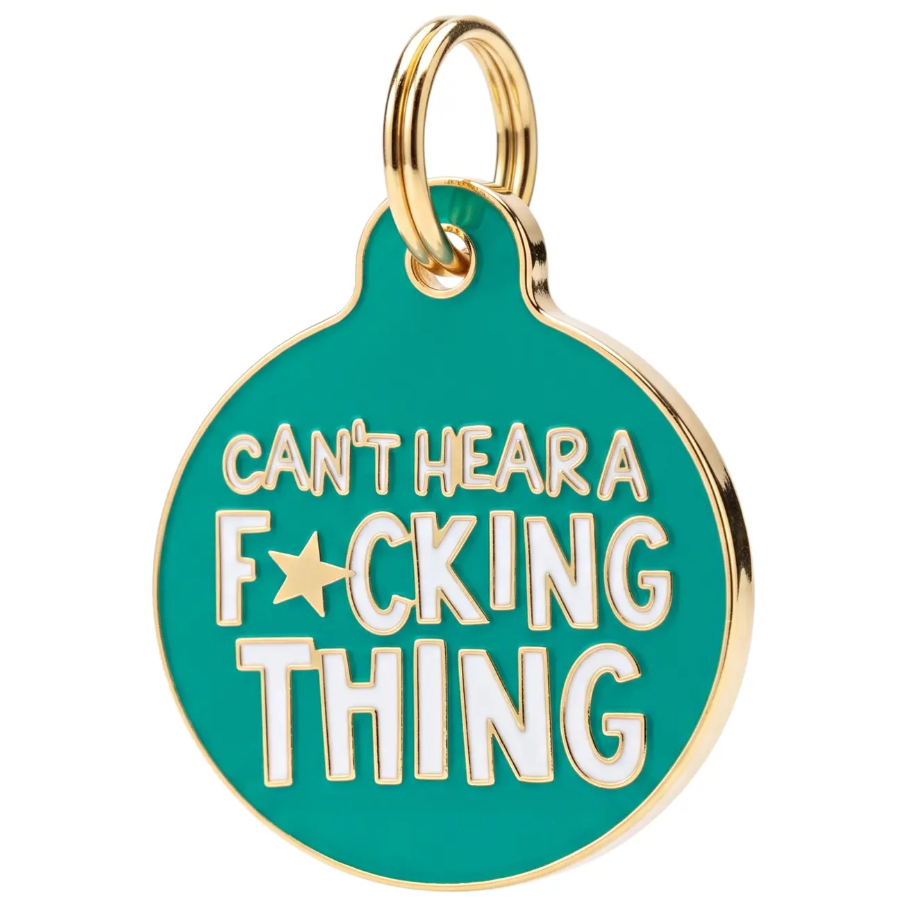 Can't Hear a F*cking Thing Pet ID ~ Bad Tags