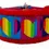 Thumbnail: 1.5" Rainbow Hearts XXL 24" - 30" Slip Collar ~ Fuzzywumpets