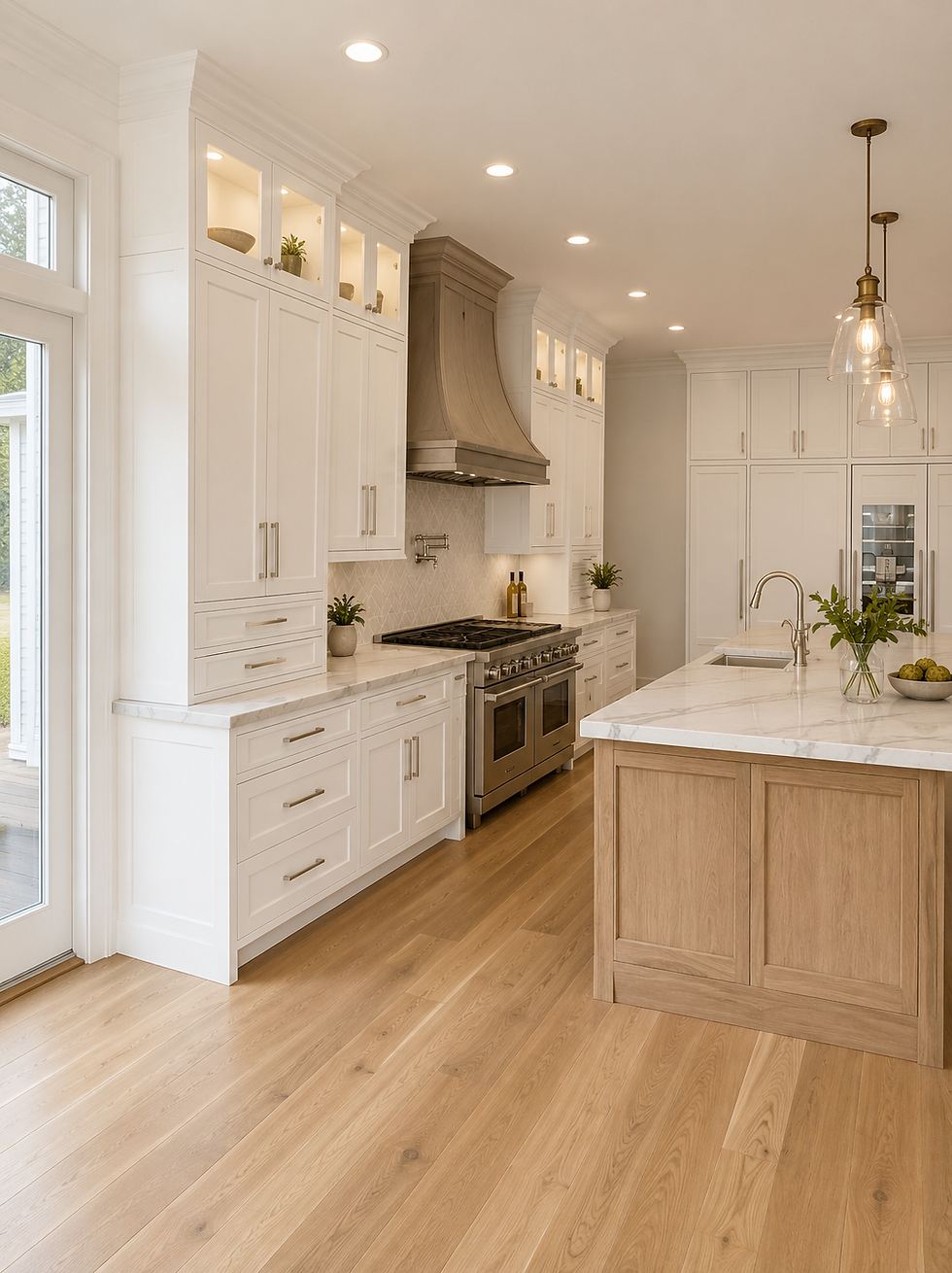 Luxury custom kitchen cabinetry and millwork project in Long Island NY