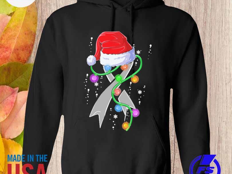 Santa Skin cancer light merry christmas sweater
