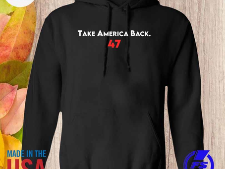 Trump 2024 presidential campaign take america back us flag shirt