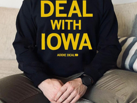 Addie Deal 7 with Iowa Women’s Basketball NCAA classic shirt