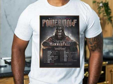 Powerwolf wolfsnachte 2024 with very special guest hammer fall home decor poster shirt