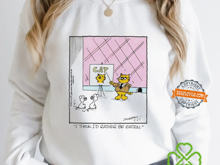 Cat I think I’d rather be eaten shirt