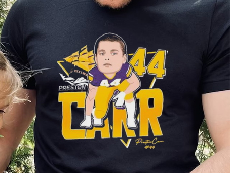 Official Preston Carr #44 East Carolina Pirates Signature shirt