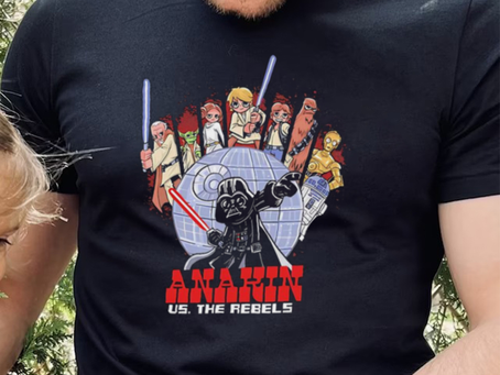 Anakin vs The Rebels Star Wars style of Scott Pilgrim vs The World shirt