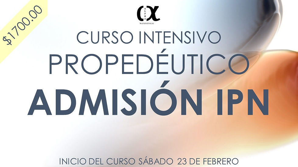 Curso Intensivo Febrero 2019 IPN Precio.