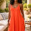 Thumbnail: Burnt Orange Cute -Casual Maxi Dress