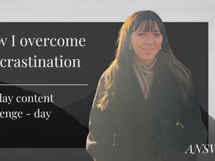 How I overcome procrastination