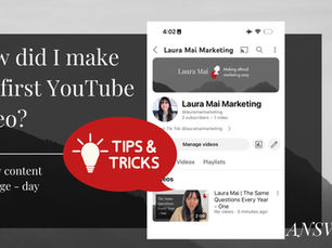 How did I make my first YouTube video?