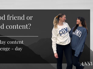 Good friends or good content?
