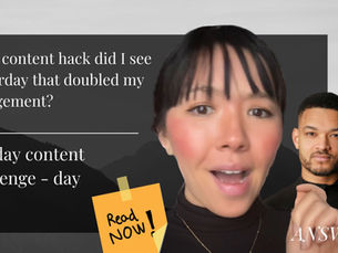 What content hack did I see yesterday that doubled my engagement?