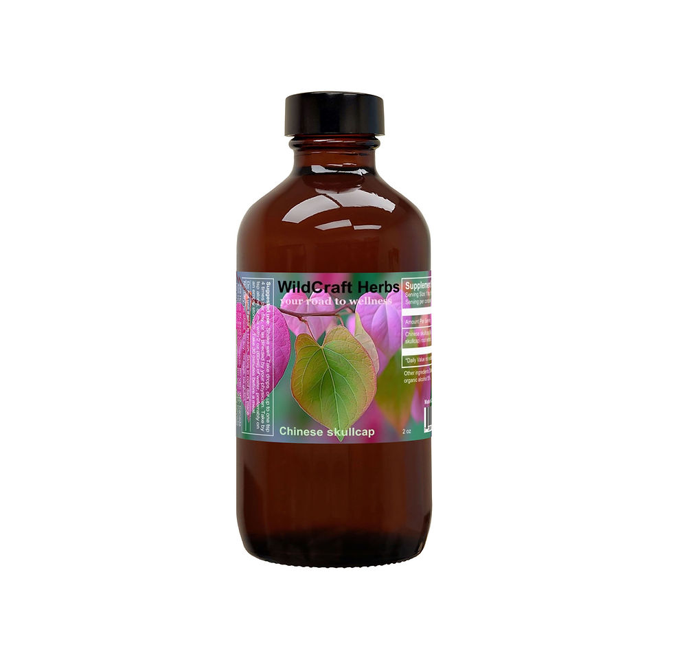 Thumbnail: Bottle of Chinese skullcap liquid herb tincture extract. Size 8 oz. 4 bottle sizes.