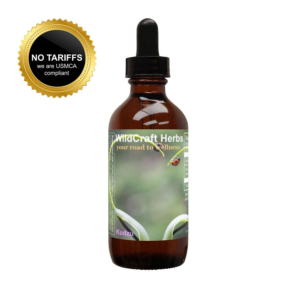 Bottle of Kudzu Liquid Herb Tincture Extract. Size 2 oz. 4 sizes.