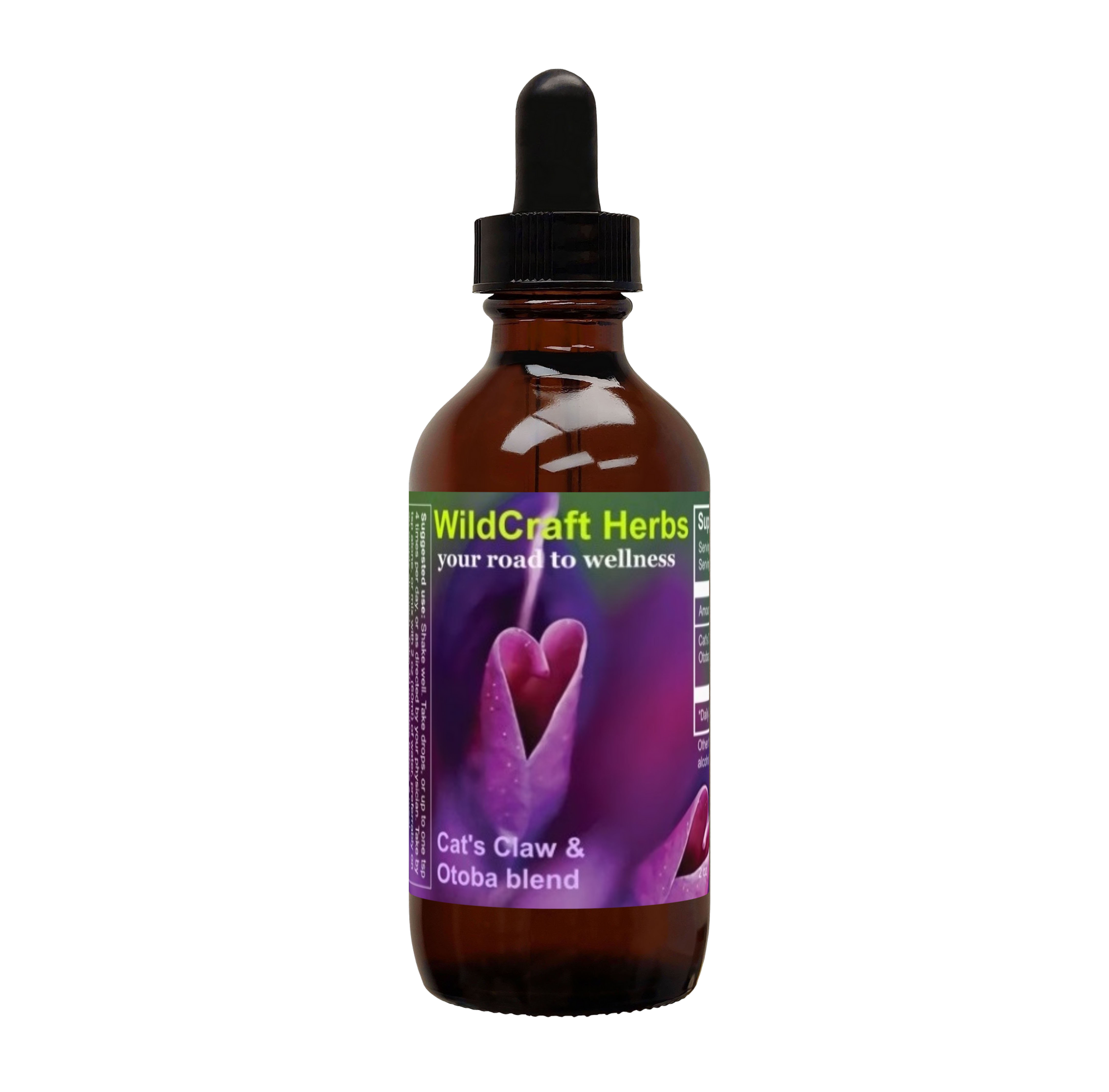 Cat's Claw & Otoba Bark Blend Liquid Herb Tincture Extract. Size 2 oz. 4 bottle sizes.
