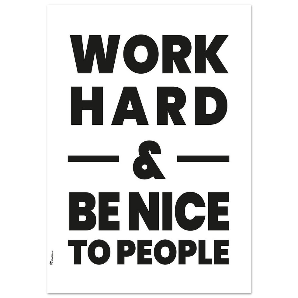 תמונה ממוזערת: Work Hard - Premium Matte Paper Poster