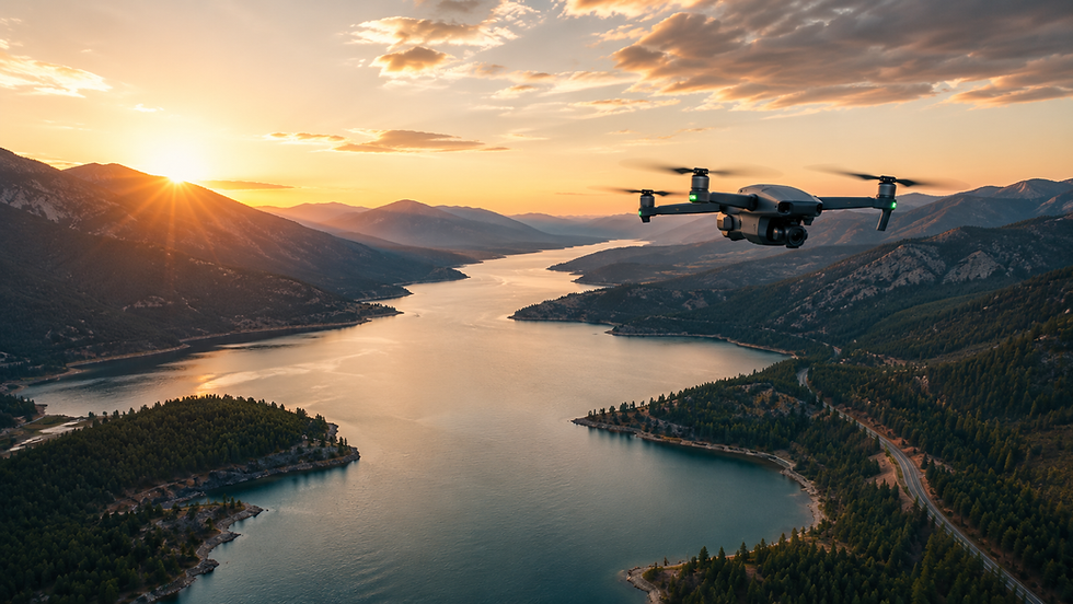 Aerial drone video production over Colorado landscape for commercial and corporate projects.