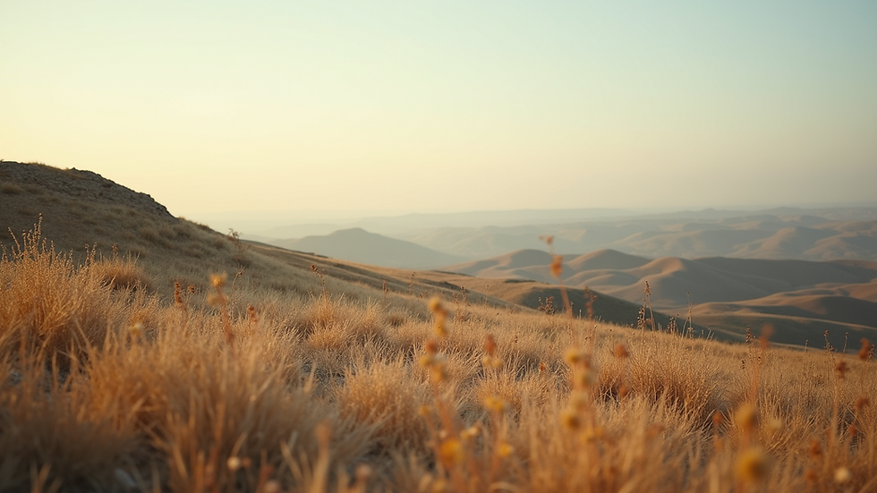 Eye-level view of a serene landscape in Israel