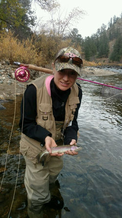 Fly fishing therapy session
