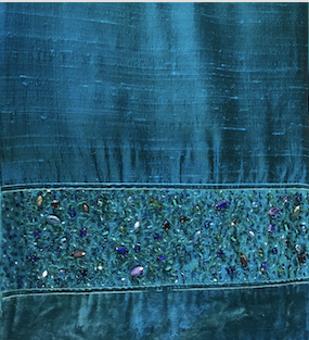 Teal Erica Table Runner