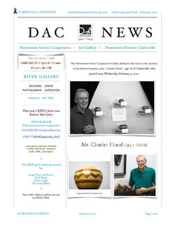 Newsletter by D.C. Thomas for DAC Gallery