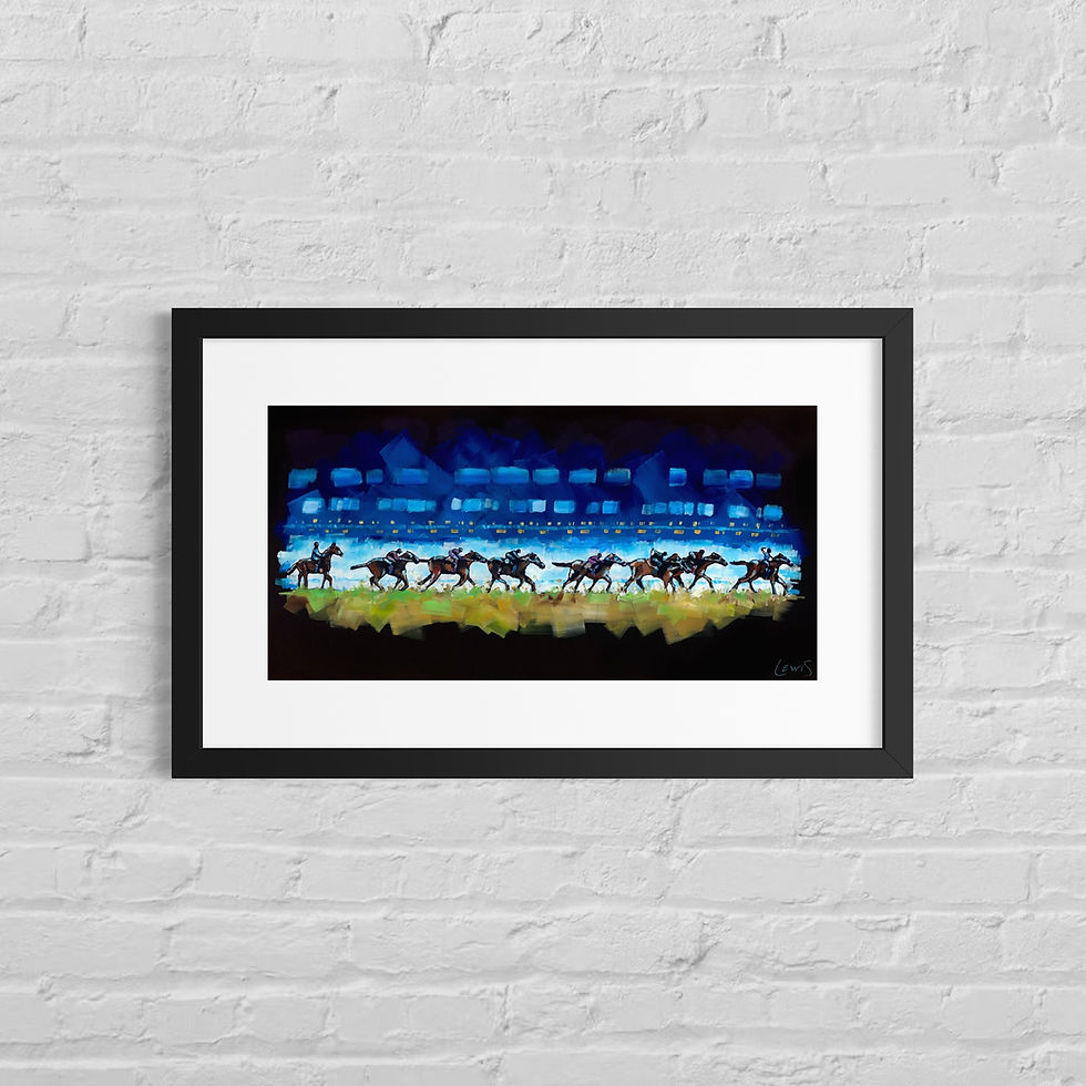 Thumbnail: BLANTONS Horse Race Print