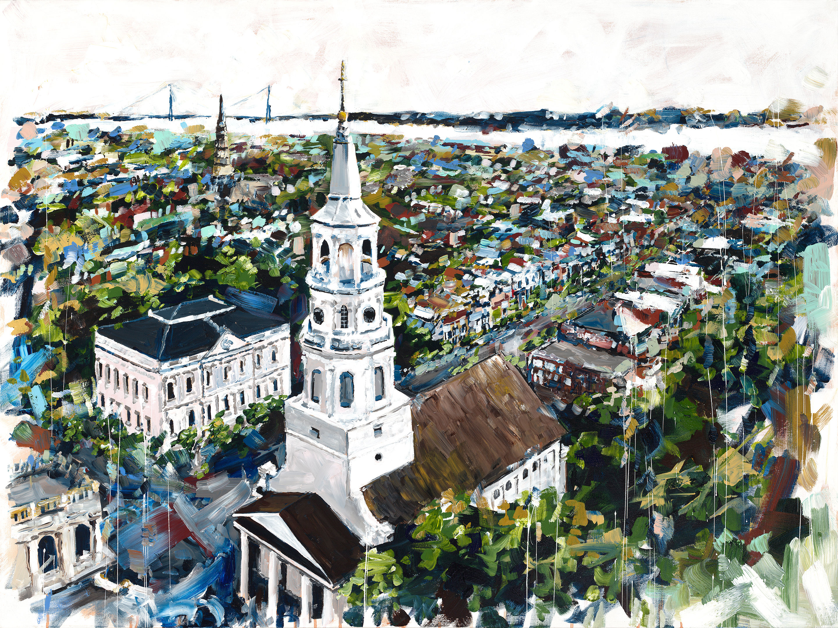 Charleston Skyline Print
