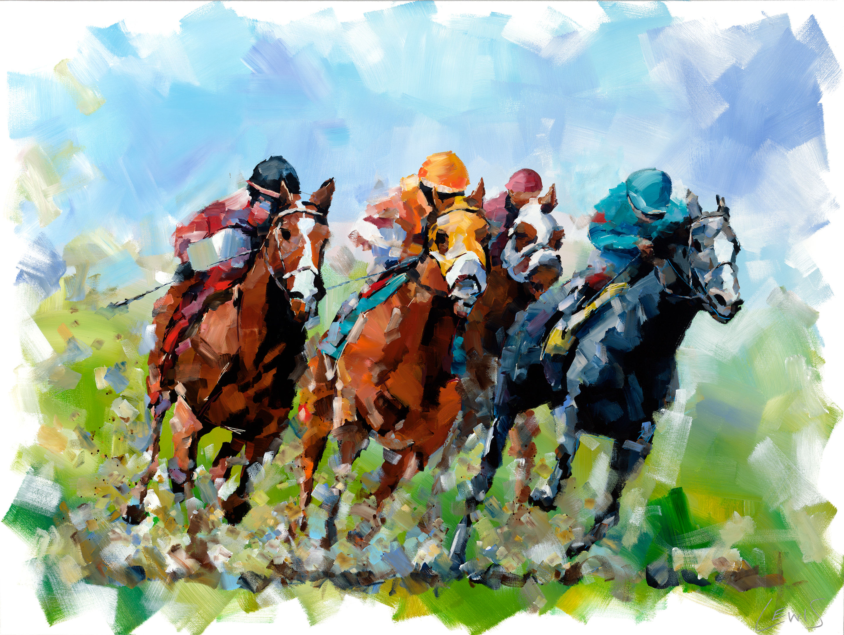 Horse Race Limited Edition Print
