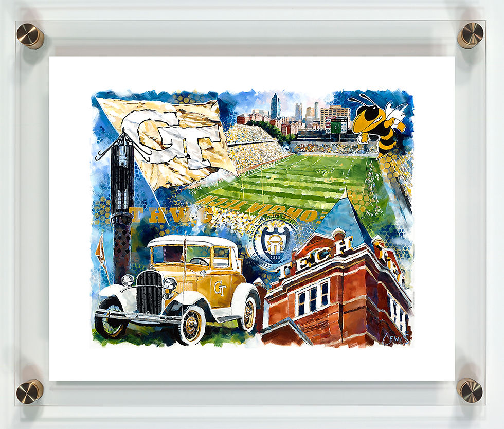 Thumbnail: Georgia Tech Collage Print